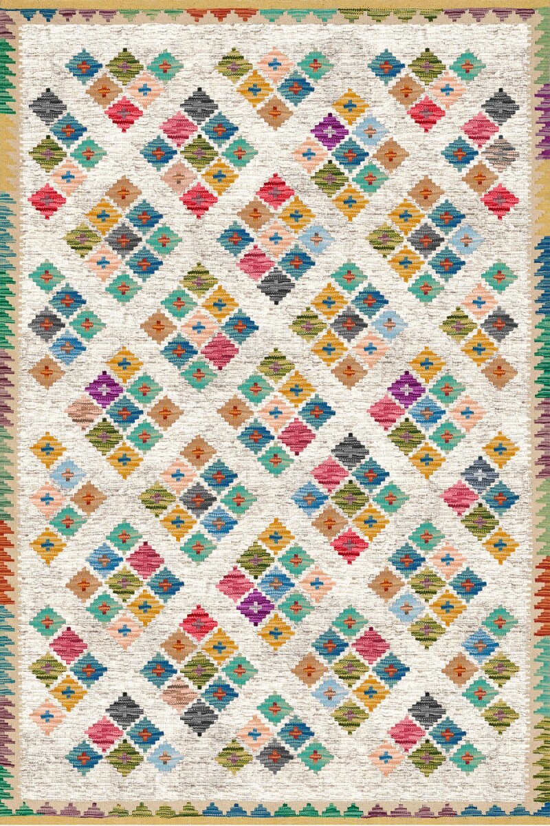 Frenda Home Kilim Desen Pamuk Taban Halı - 2