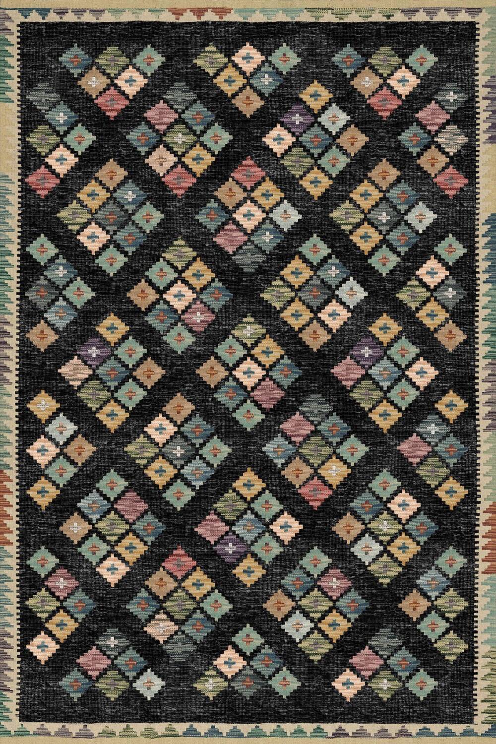 Frenda Home Kilim Desen Pamuk Taban Halı - 4