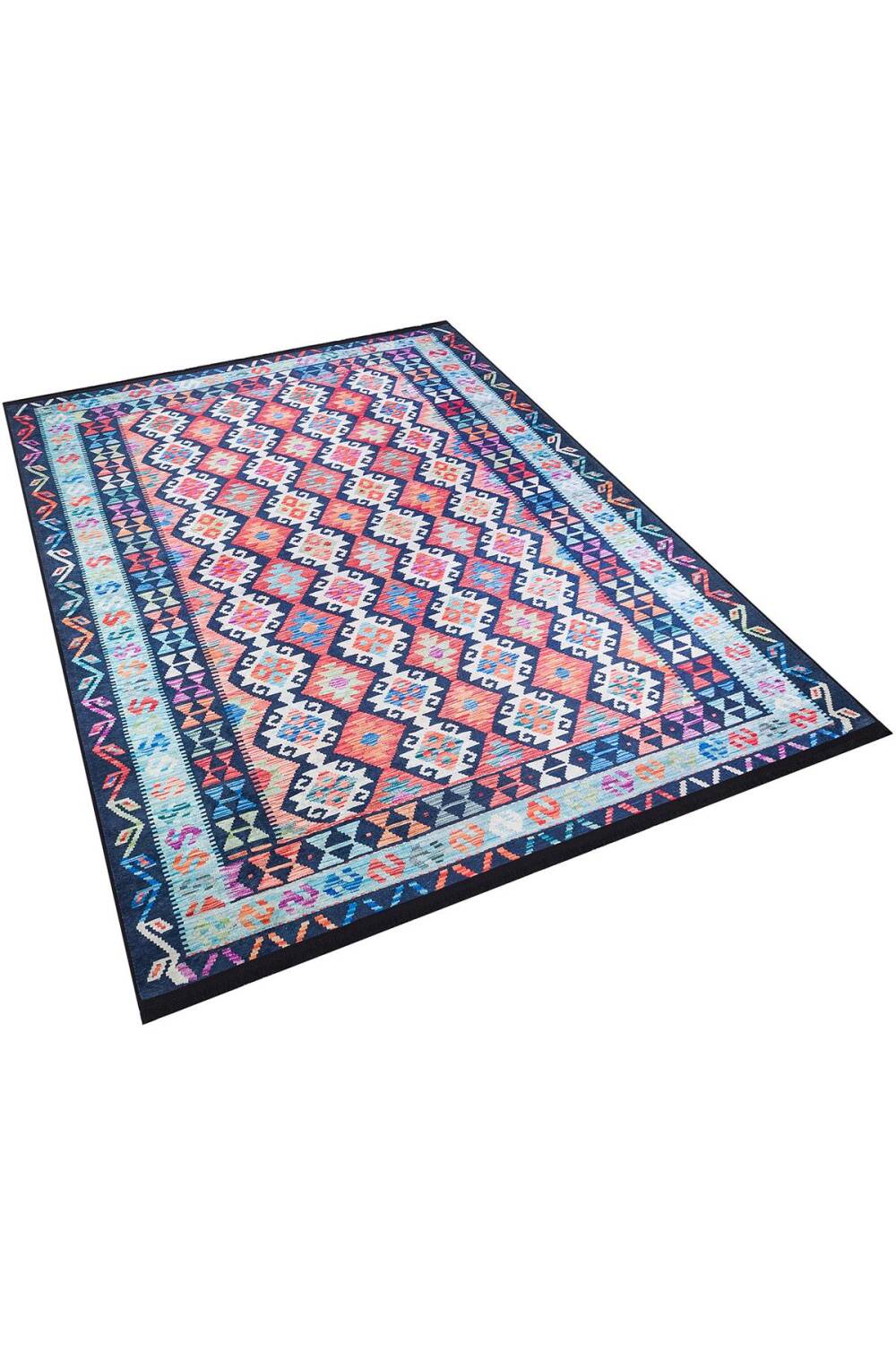 Frenda Home Renkli Kilim Desen Pamuk Taban Halı - 4