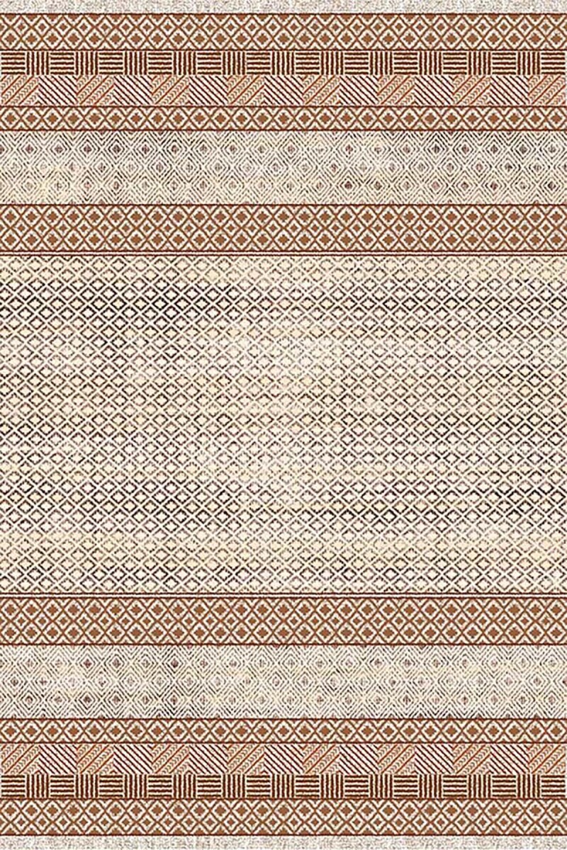 Kilim Desen Kaymaz Deri Taban Dekoratif Halı - 1