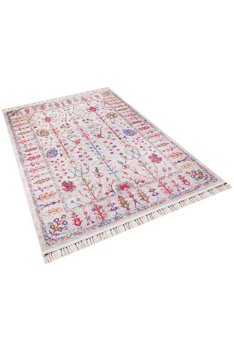 Kilim Desenli Pamuk Taban Dijital Baskılı Halı - 2